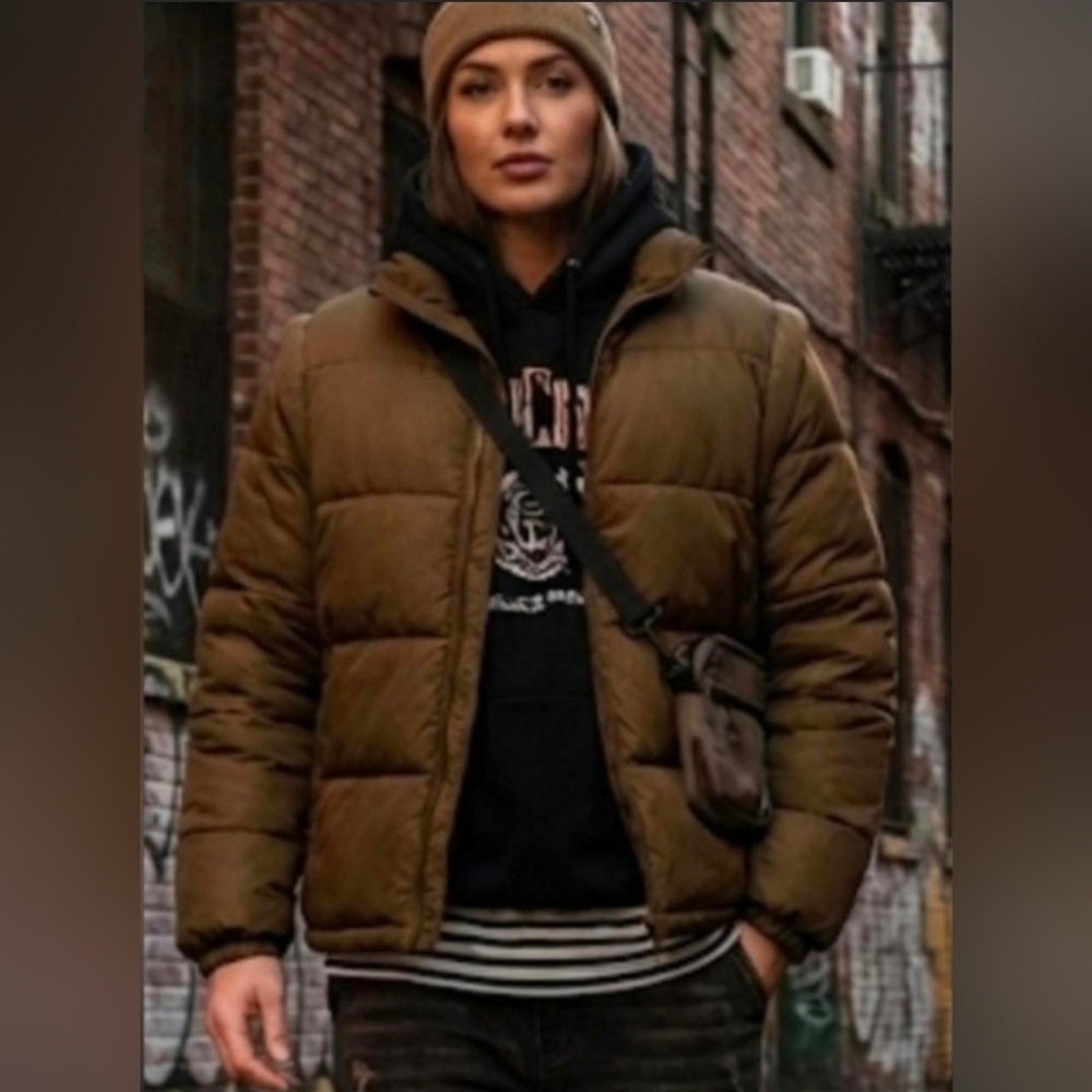 WeWoreWhat Military Olive 2 In 1 Puffer